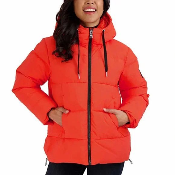 SALE!!! ORANGE‎ NWT Two by Vince Camuto Womens’ Down Jacket - Picture 3 of 10